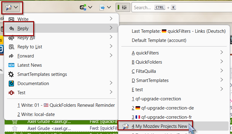 Reply to multiple messages